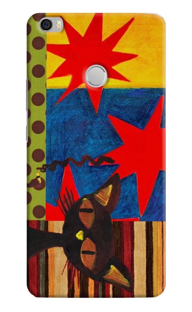 Pop Cat Mi Max Hard Case Back Cover by Casekaro
