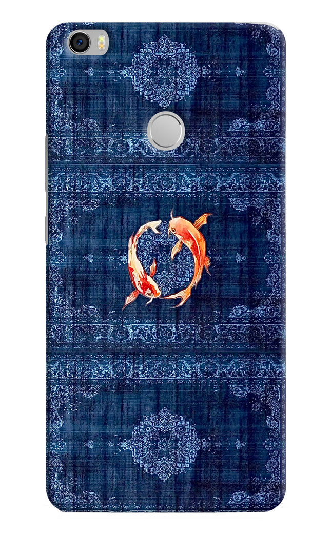 Koi Blue Mi Max Hard Case Back Cover by Casekaro