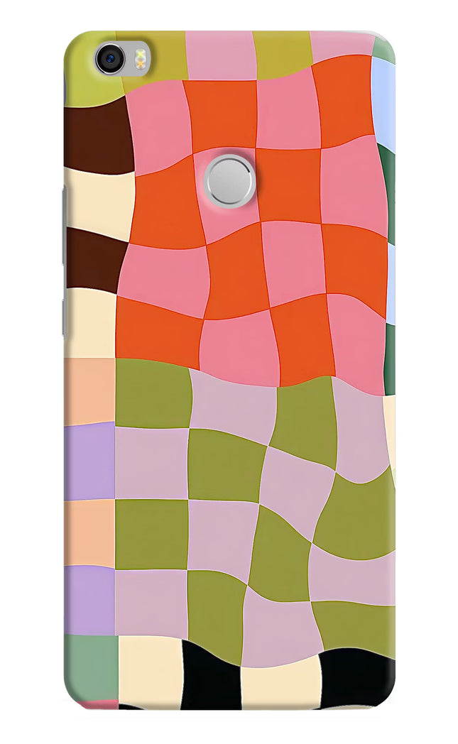 Wavy Grid Mi Max Hard Case Back Cover by Casekaro