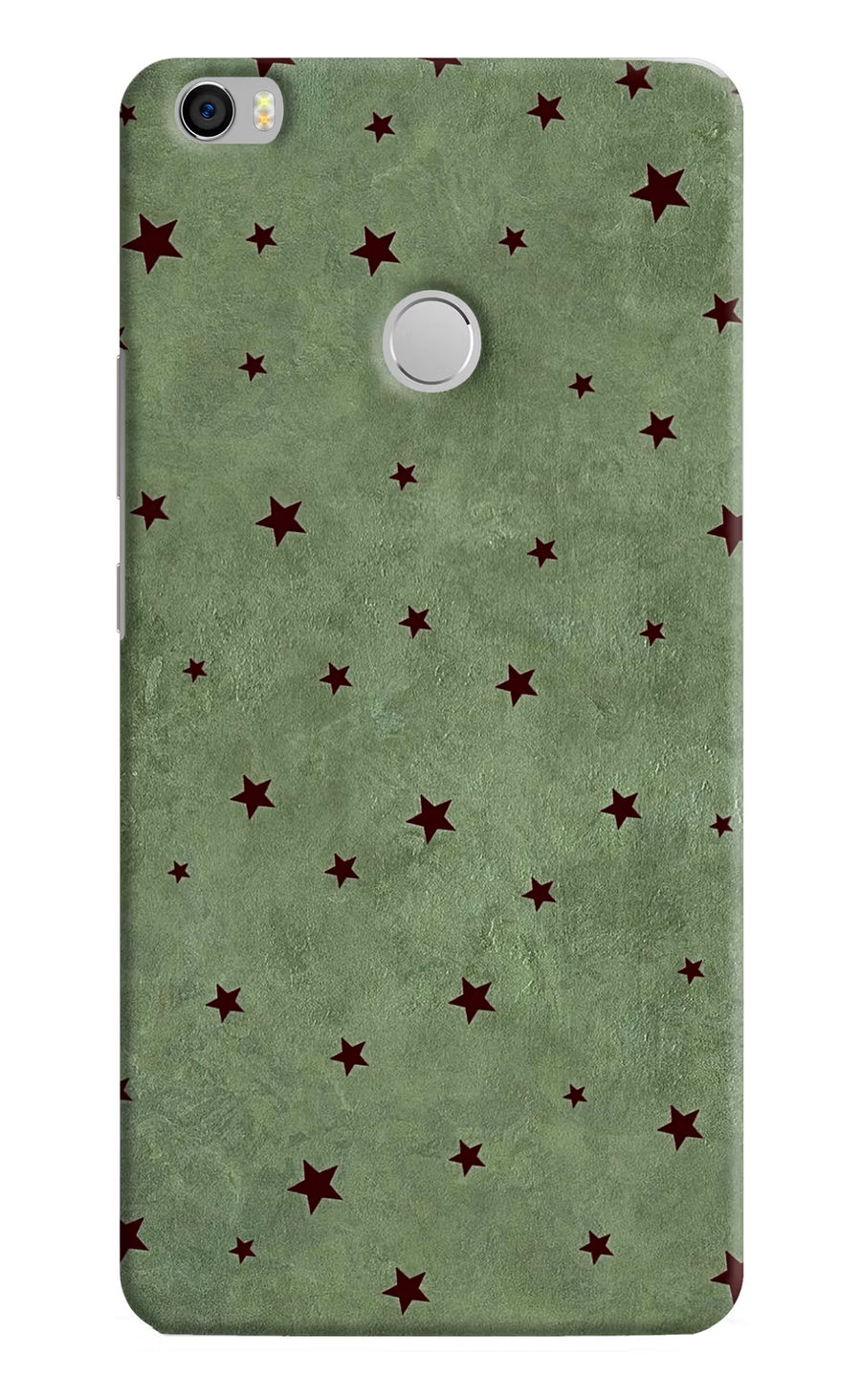Green Stars Mi Max Back Cover, Hard case