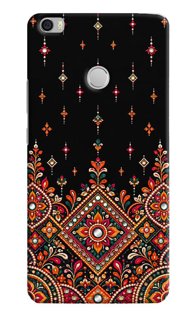 Noir Mehfil Mi Max Hard Case Back Cover by Casekaro
