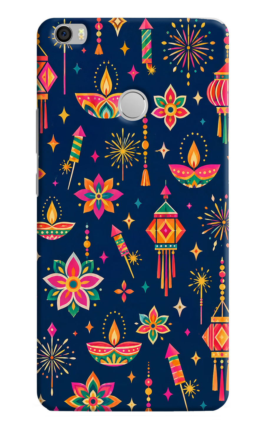 Festive Pop Mi Max Back Cover, Hard case
