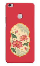 Pink Lotus Mi Max Hard Case Back Cover by Casekaro