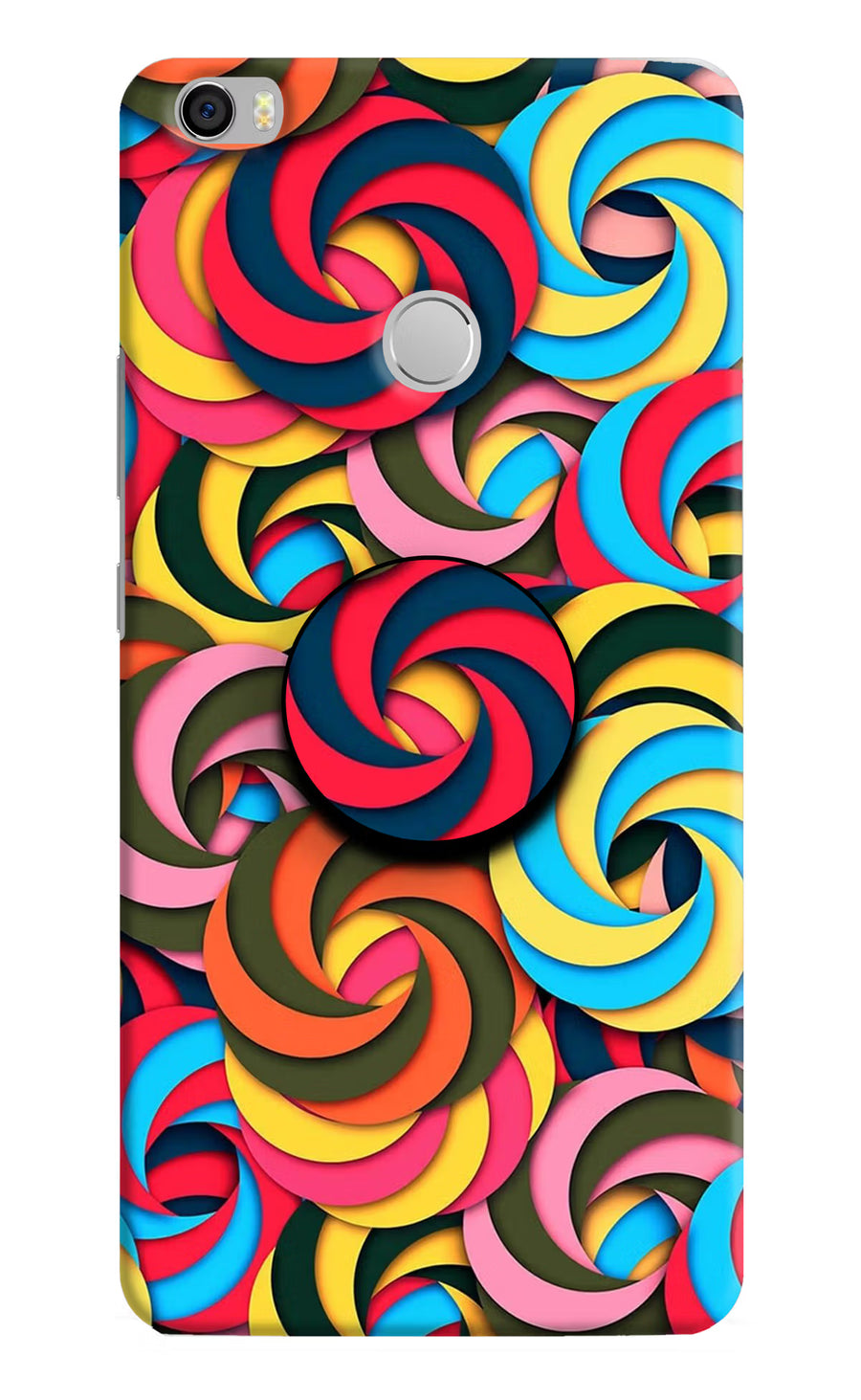 Spiral Pattern Mi Max Pop Case, Hard case