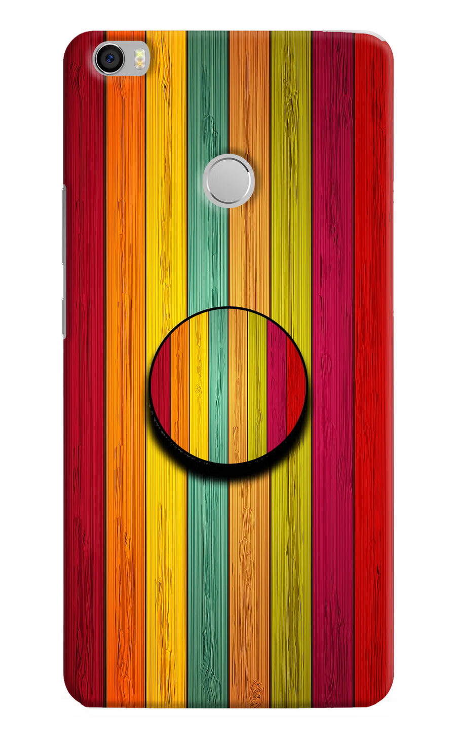 Multicolor Wooden Mi Max Pop Case, Hard case