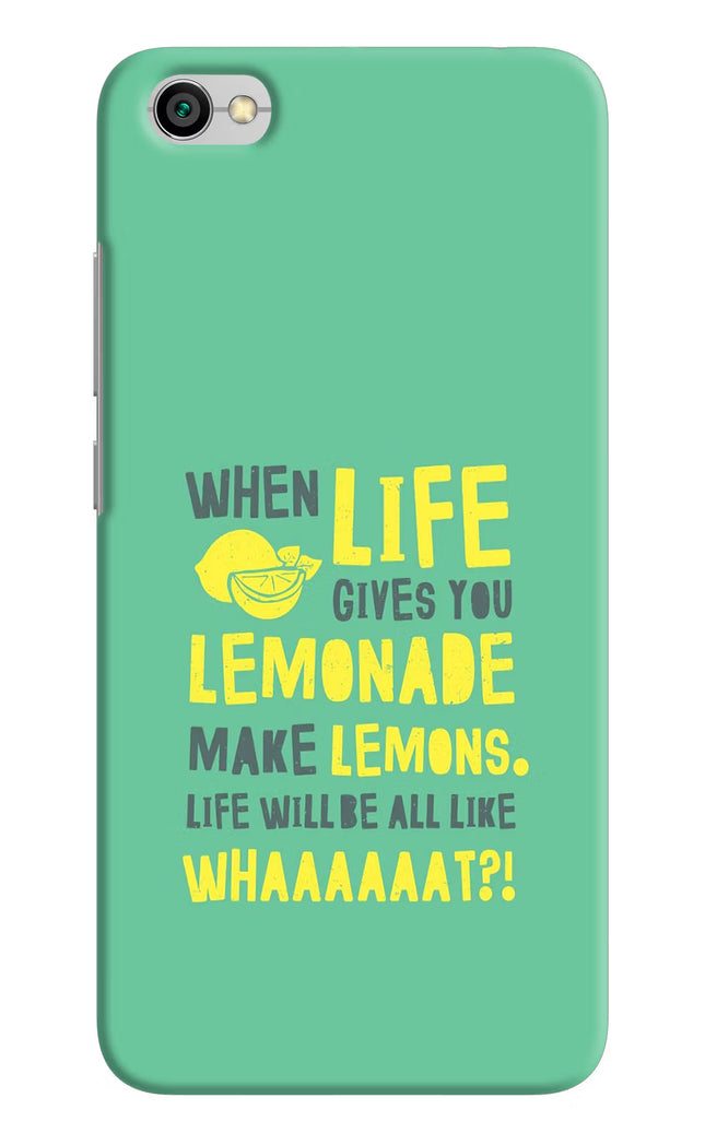 Quote Redmi Y1 Lite Hard Case Back Cover by Casekaro