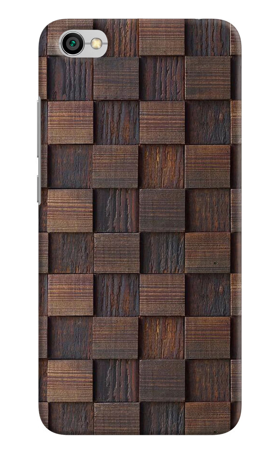 Wooden Cube Design Redmi Y1 Lite Back Cover, Hard case
