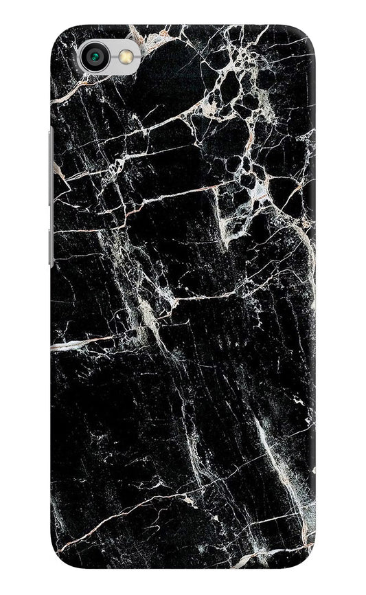 Black Marble Texture Redmi Y1 Lite Hard Case Back Cover by Casekaro
