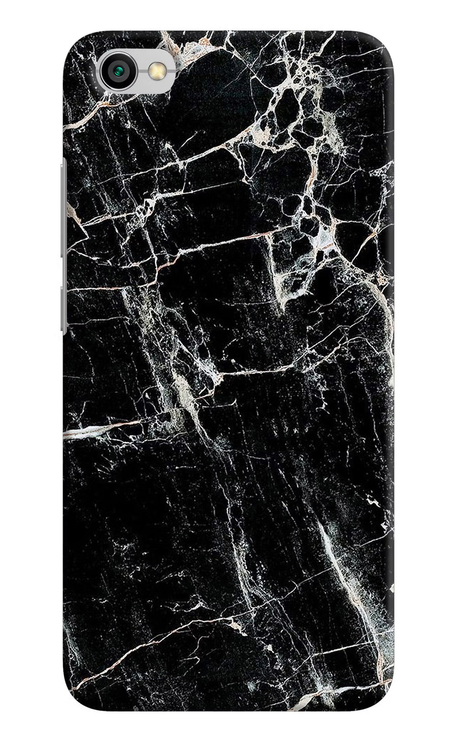 Black Marble Texture Redmi Y1 Lite Back Cover, Hard case