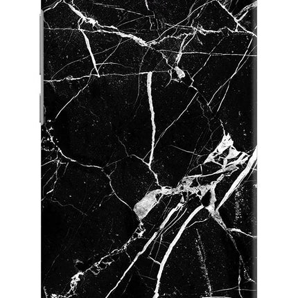 Black Marble Pattern Redmi Y1 Lite Hard Case Back Cover by Casekaro