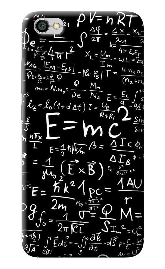 Physics Albert Einstein Formula Redmi Y1 Lite Back Cover