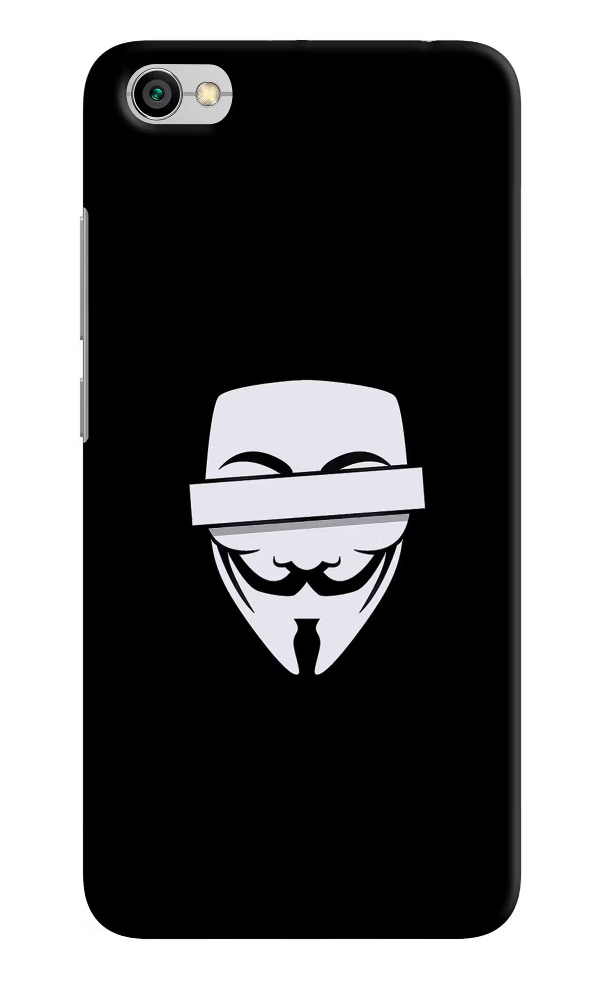 Anonymous Face Redmi Y1 Lite Hard Case Back Cover by Casekaro