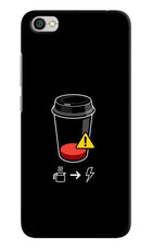 Coffee Redmi Y1 Lite Hard Case Back Cover by Casekaro