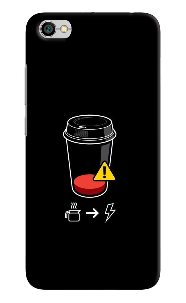 Coffee Redmi Y1 Lite Hard Case Back Cover by Casekaro