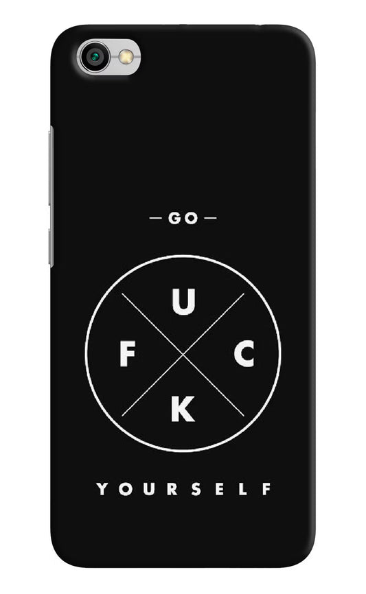 Go Fuck Yourself Redmi Y1 Lite Hard Case Back Cover by Casekaro