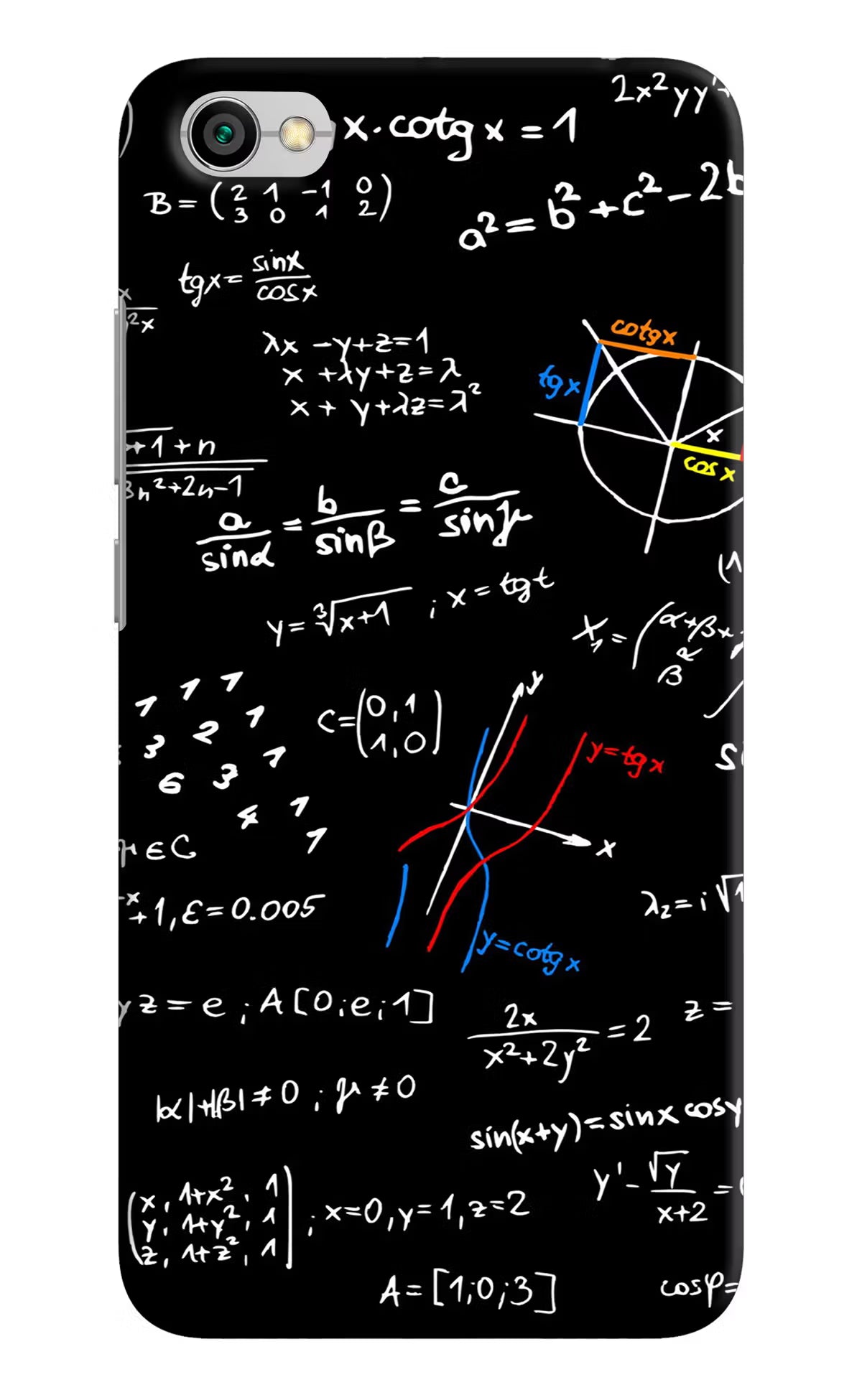 Mathematics Formula Redmi Y1 Lite Hard Case Back Cover by Casekaro