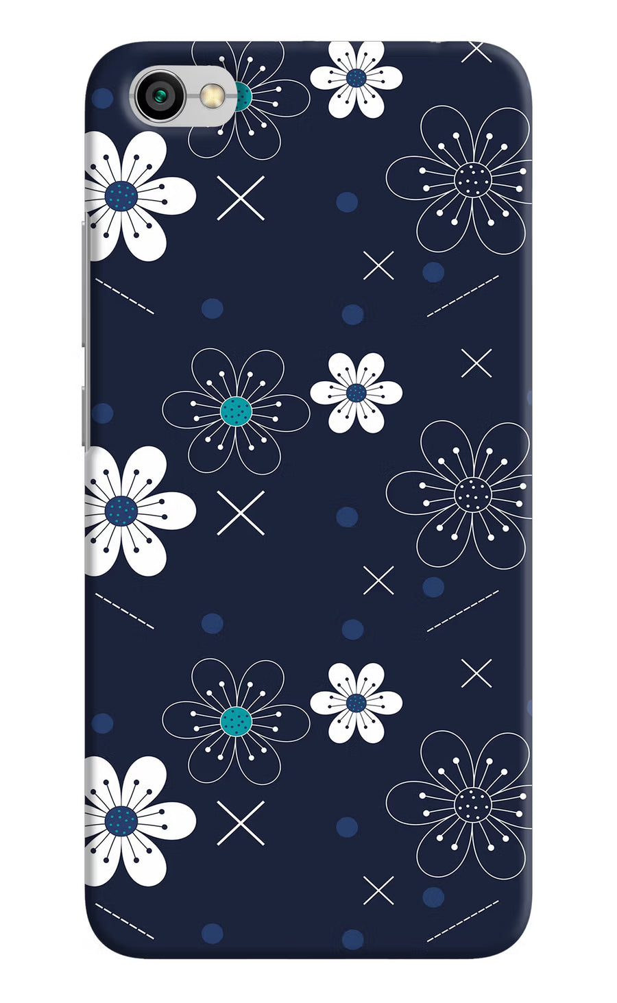 Flowers Redmi Y1 Lite Back Cover, Hard case