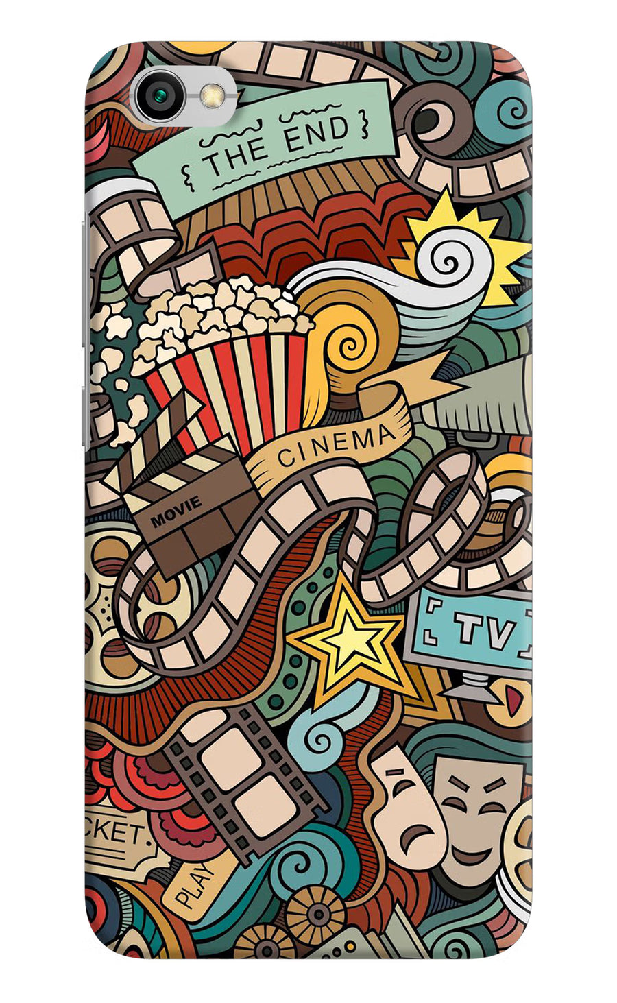 Cinema Abstract Redmi Y1 Lite Back Cover, Hard case