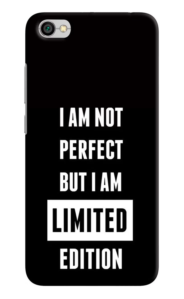 I Am Not Perfect But I Am Limited Edition Redmi Y1 Lite Hard Case Back Cover by Casekaro