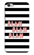 Blah Blah Blah Redmi Y1 Lite Hard Case Back Cover by Casekaro