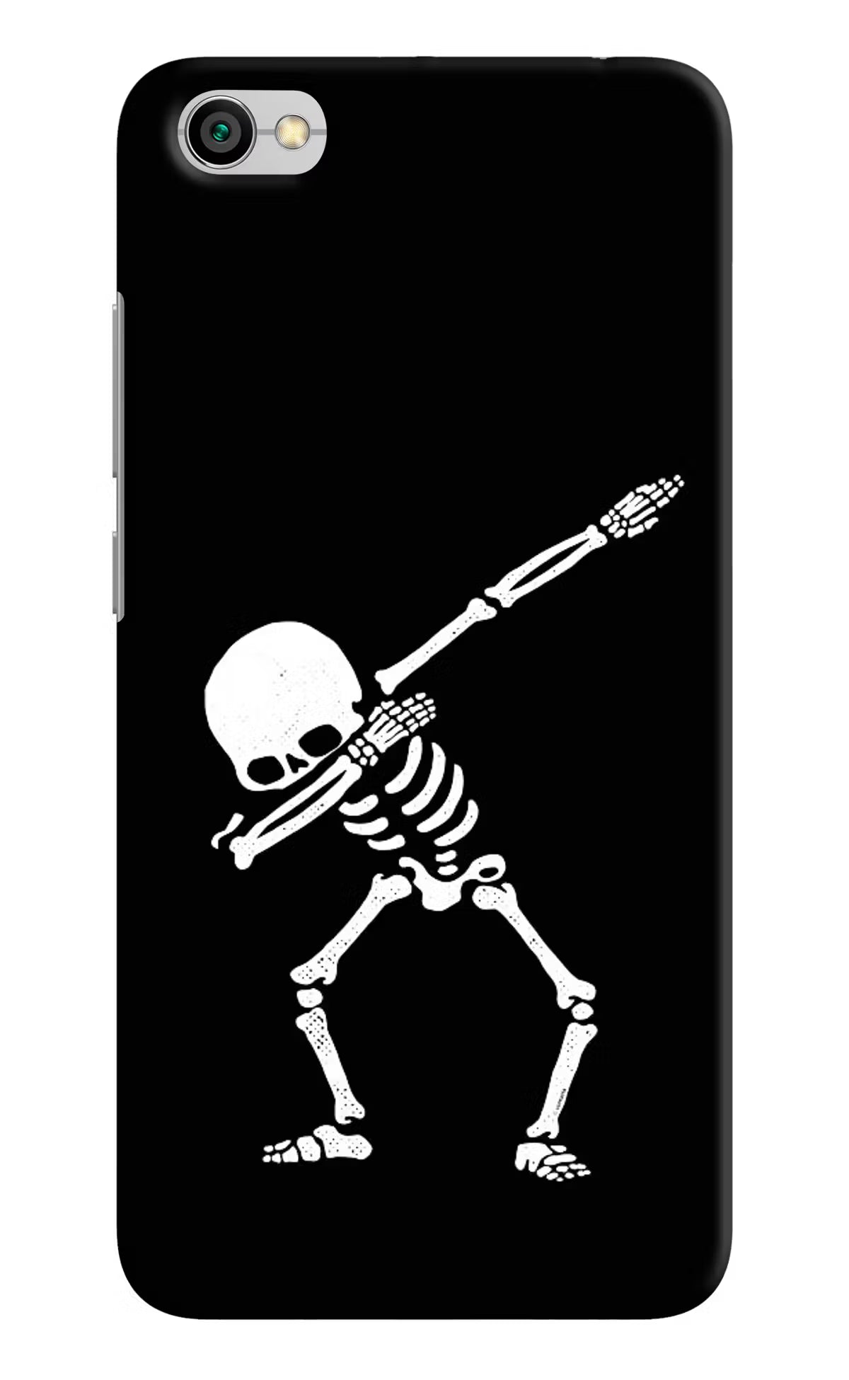 Dabbing Skeleton Art Redmi Y1 Lite Hard Case Back Cover by Casekaro