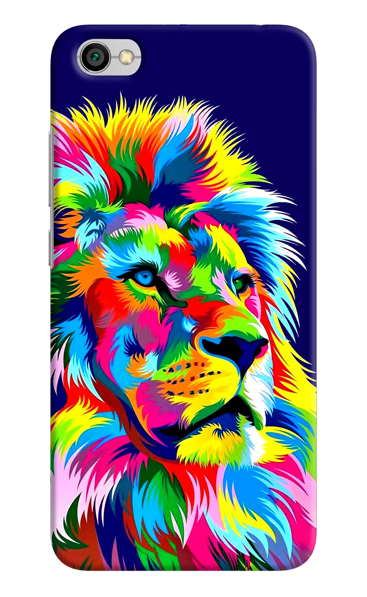 Vector Art Lion Redmi Y1 Lite Hard Case Back Cover by Casekaro