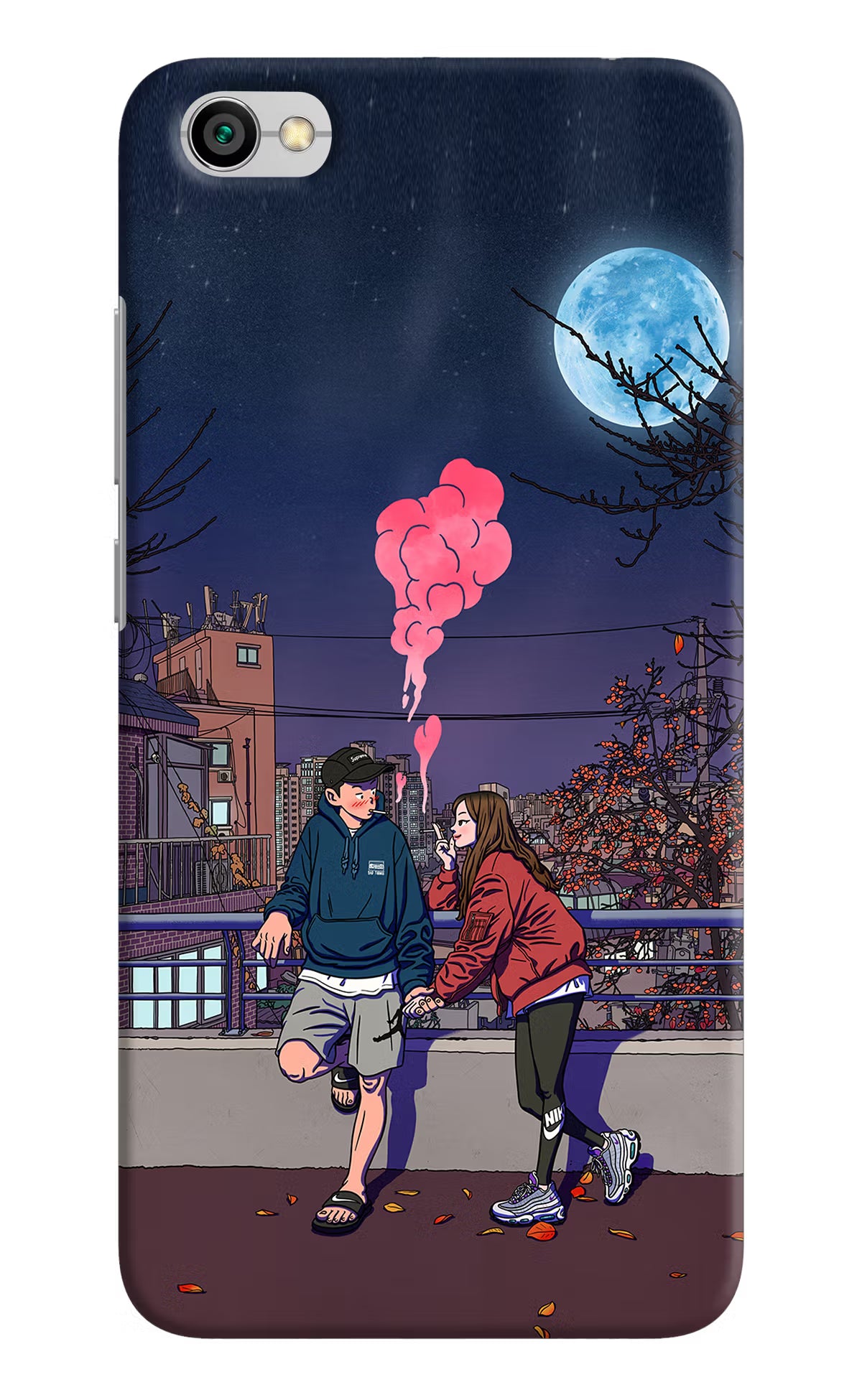 Chilling Couple Redmi Y1 Lite Hard Case Back Cover by Casekaro