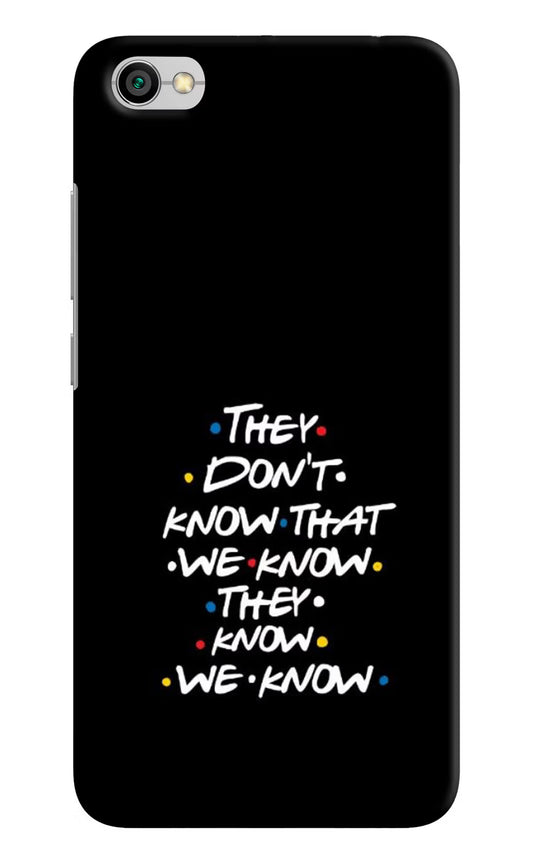 FRIENDS Dialogue Redmi Y1 Lite Hard Case Back Cover by Casekaro