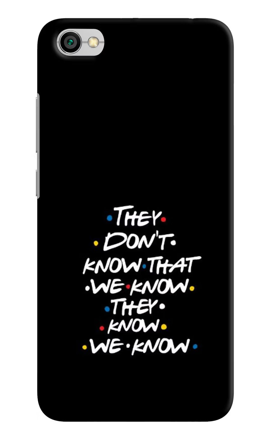 FRIENDS Dialogue Redmi Y1 Lite Back Cover, Hard case