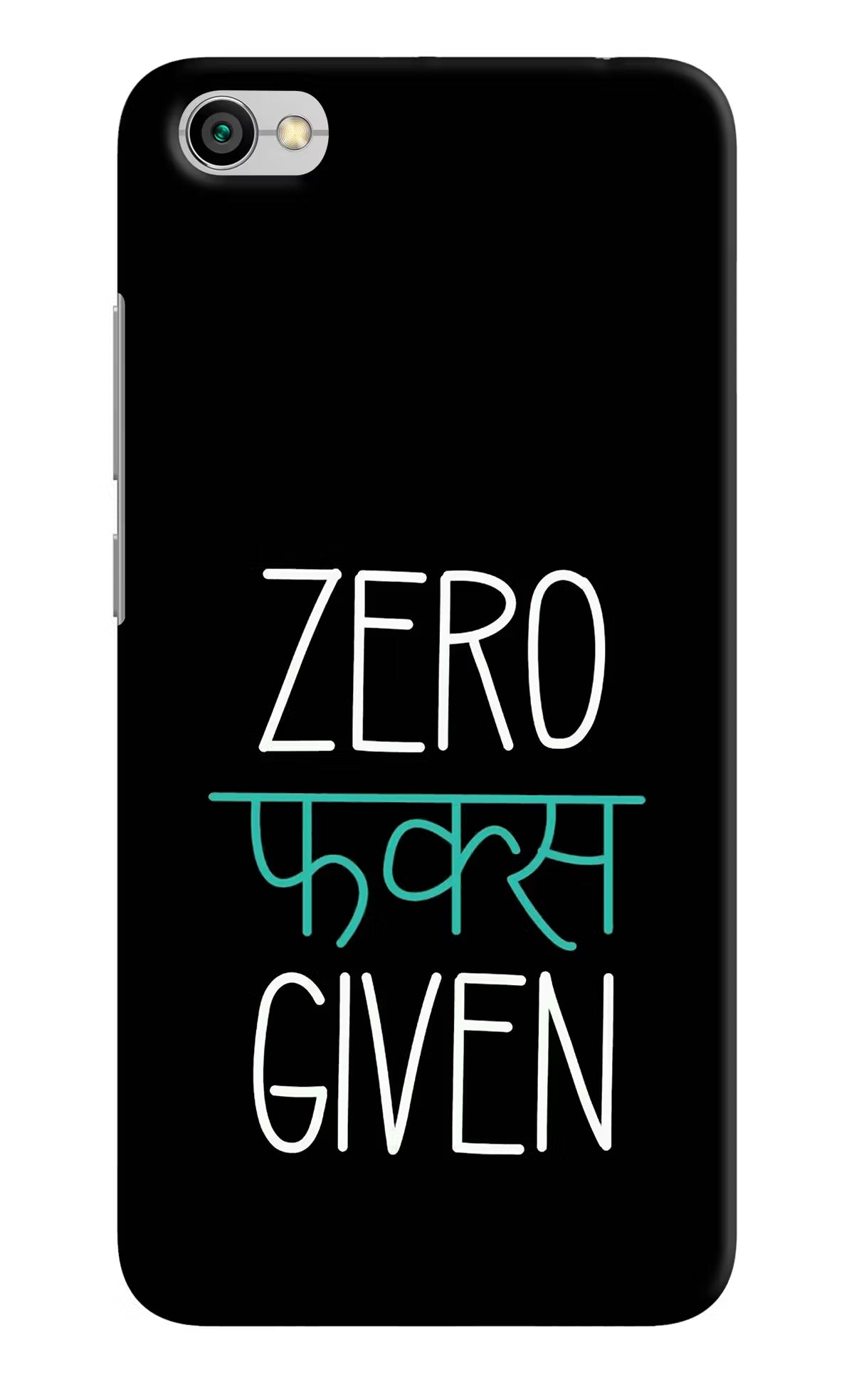 Zero Fucks Given Redmi Y1 Lite Hard Case Back Cover by Casekaro