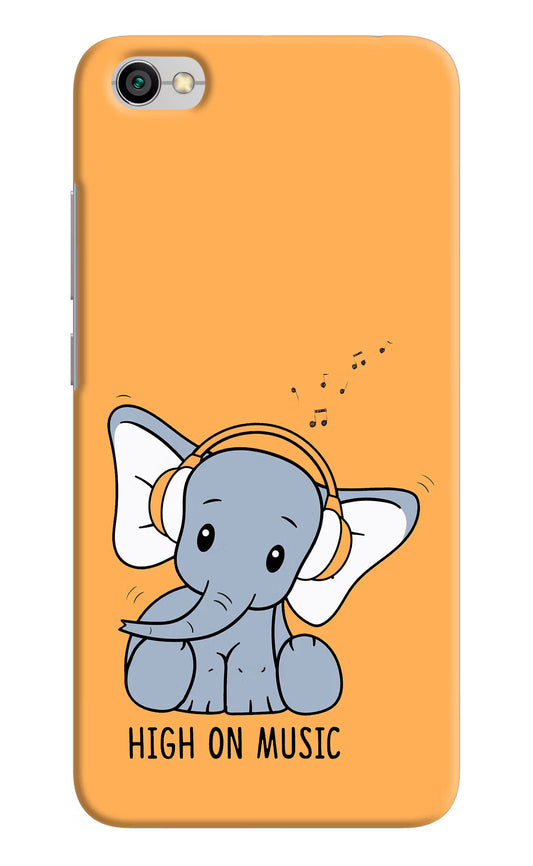 High On Music Redmi Y1 Lite Hard Case Back Cover by Casekaro