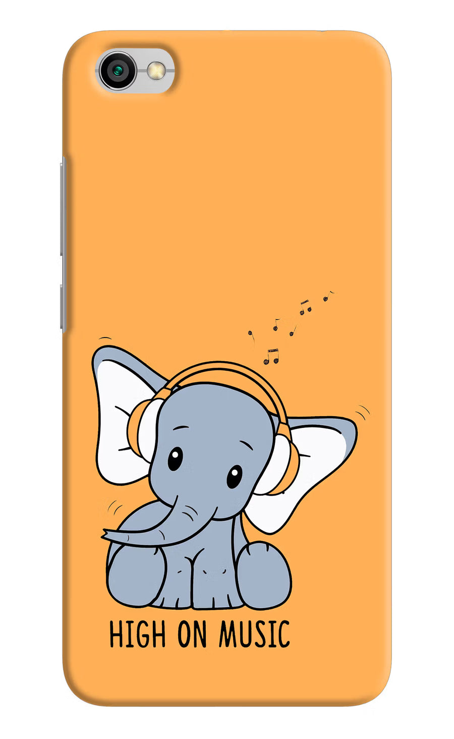 High On Music Redmi Y1 Lite Back Cover, Hard case