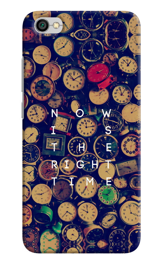 Now is the Right Time Quote Redmi Y1 Lite Hard Case Back Cover by Casekaro