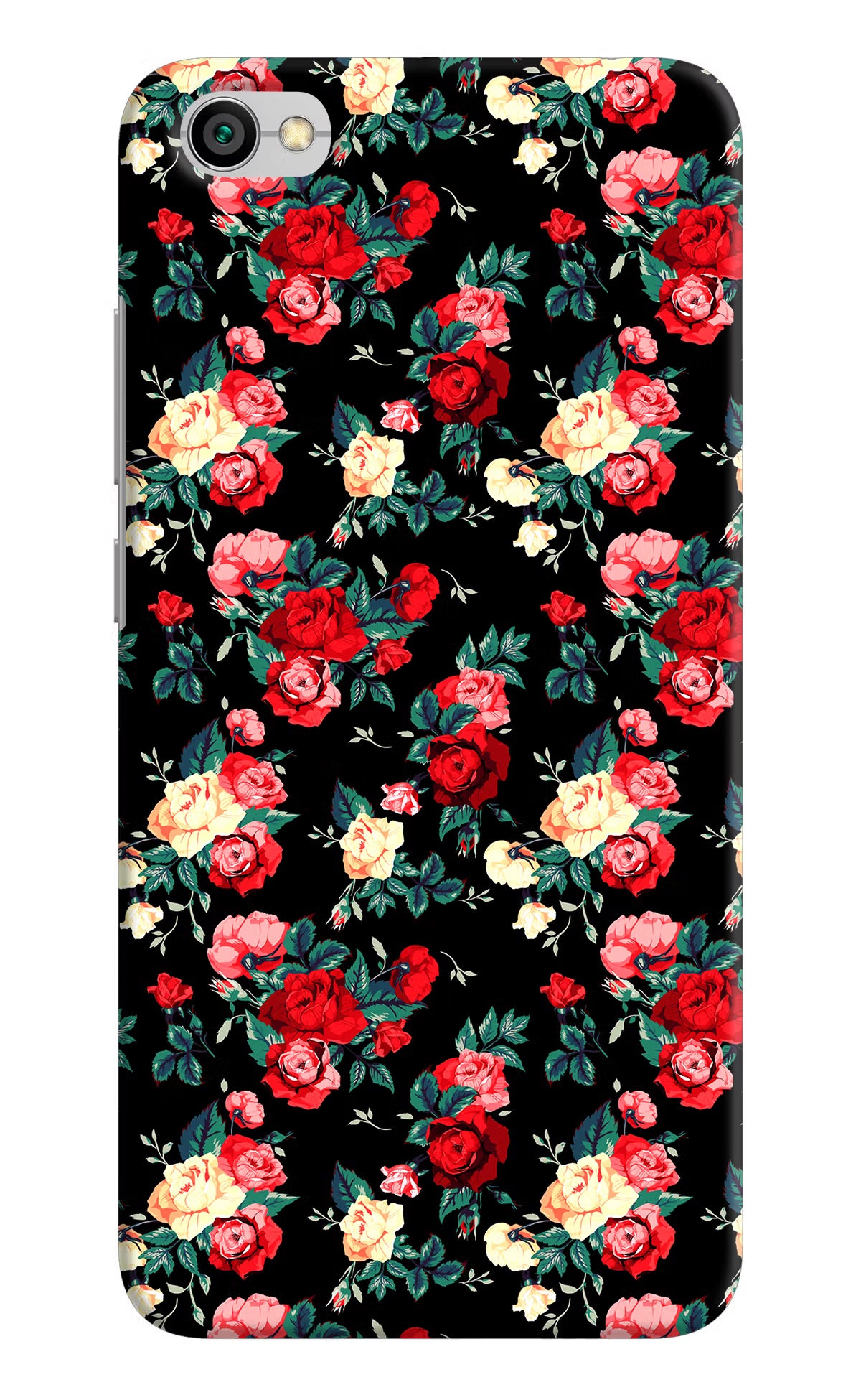 Rose Pattern Redmi Y1 Lite Hard Case Back Cover by Casekaro