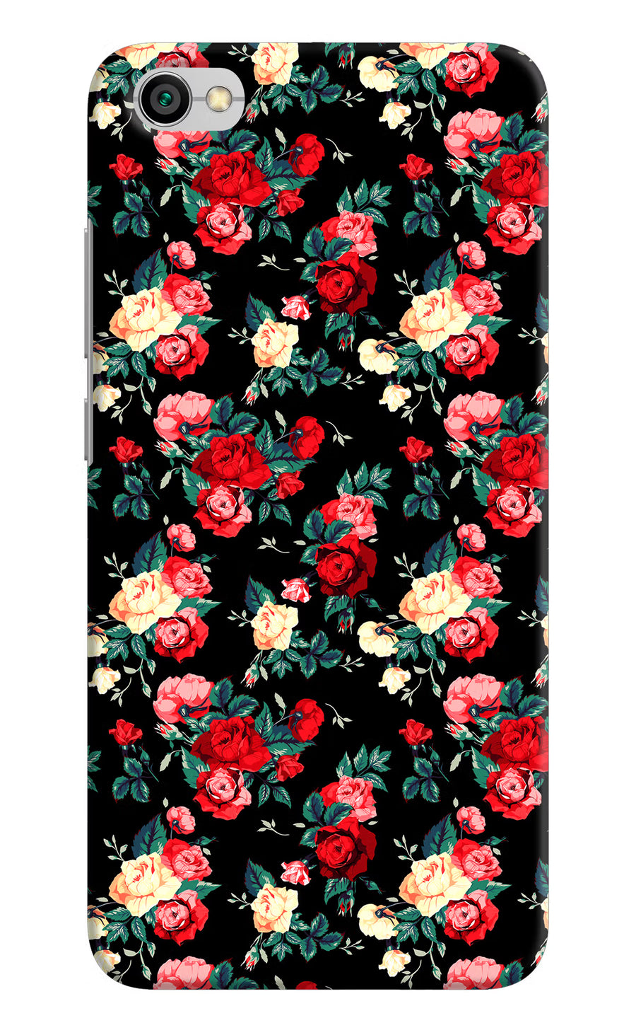Rose Pattern Redmi Y1 Lite Back Cover, Hard case