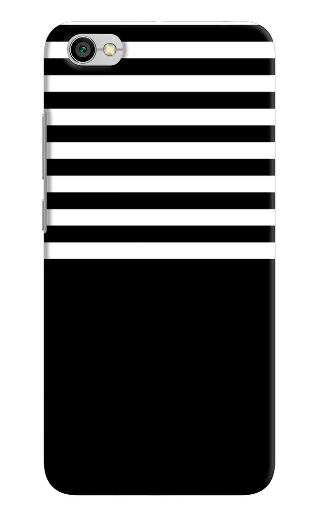 Black and White Print Redmi Y1 Lite Hard Case Back Cover by Casekaro