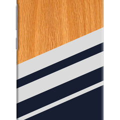 Blue and white wooden Redmi Y1 Lite Hard Case Back Cover by Casekaro