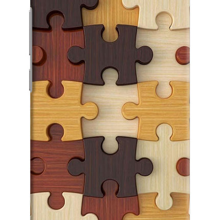Wooden Puzzle Redmi Y1 Lite Hard Case Back Cover by Casekaro