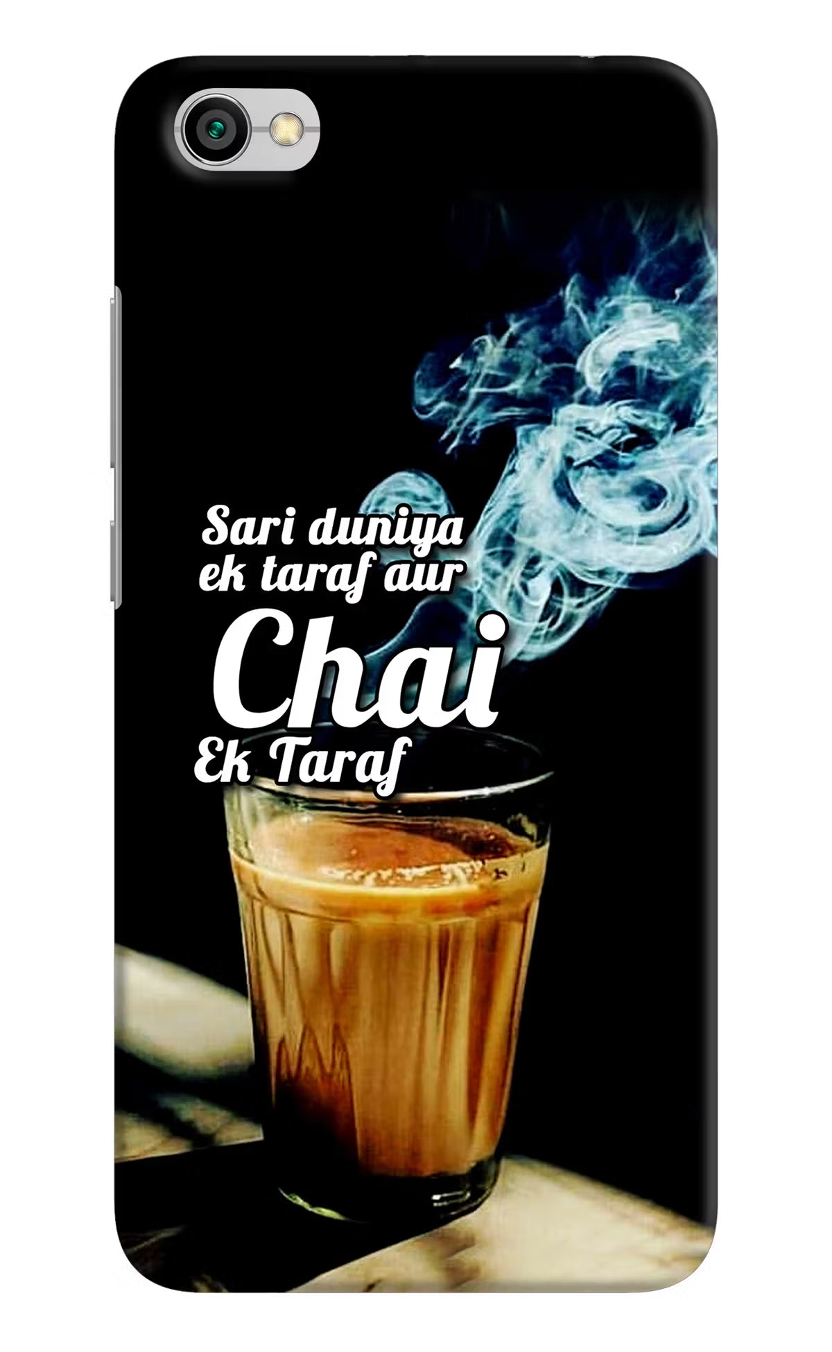 Chai Ek Taraf Quote Redmi Y1 Lite Hard Case Back Cover by Casekaro