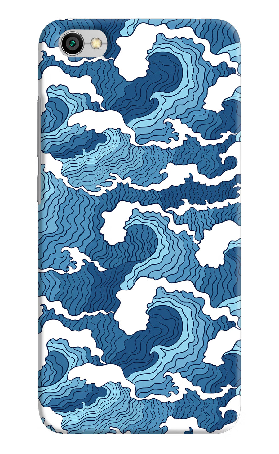 Blue Waves Redmi Y1 Lite Back Cover, Hard case