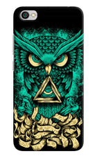 Green Owl Redmi Y1 Lite Hard Case Back Cover by Casekaro