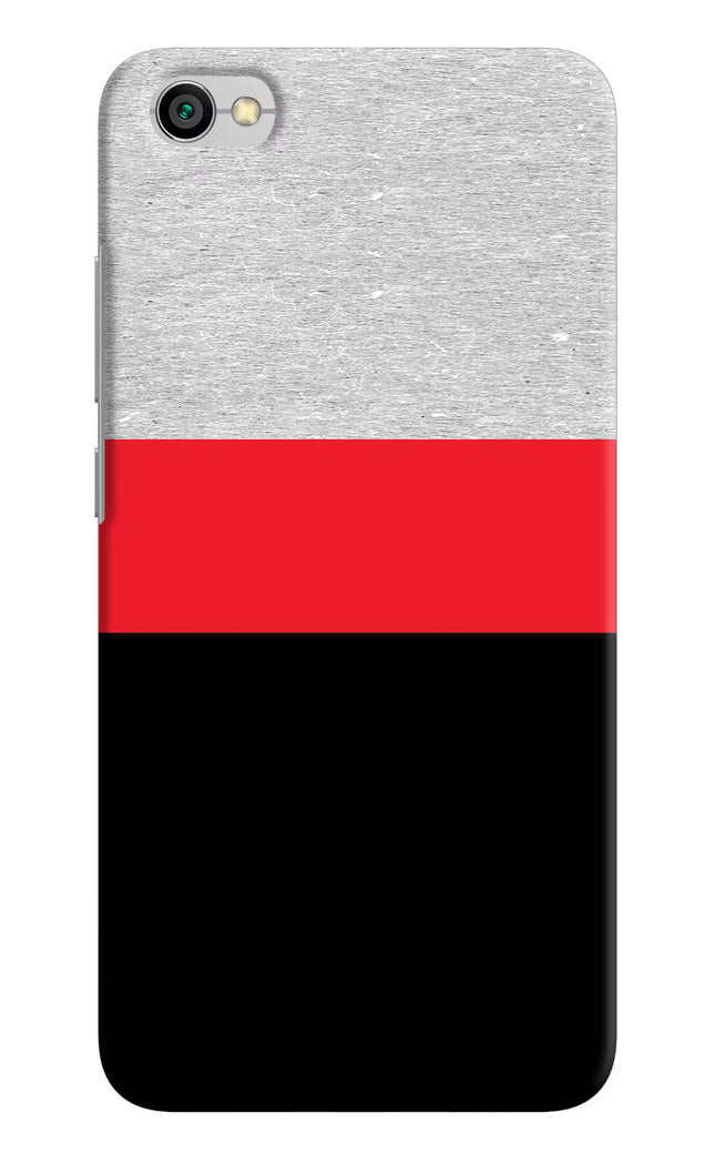 Tri Color Pattern Redmi Y1 Lite Hard Case Back Cover by Casekaro