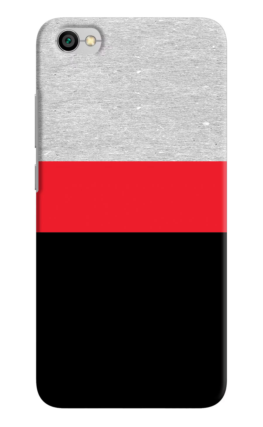 Tri Color Pattern Redmi Y1 Lite Back Cover, Hard case
