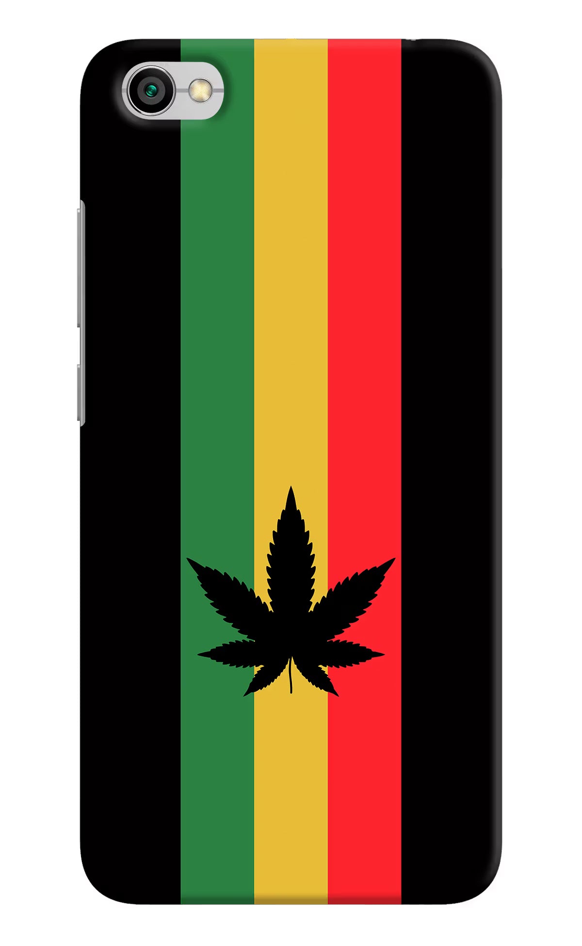 Weed Flag Redmi Y1 Lite Hard Case Back Cover by Casekaro