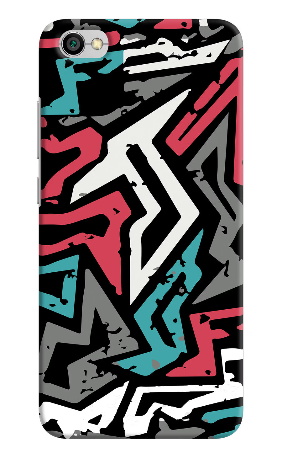 Geometric Graffiti Redmi Y1 Lite Back Cover, Hard case