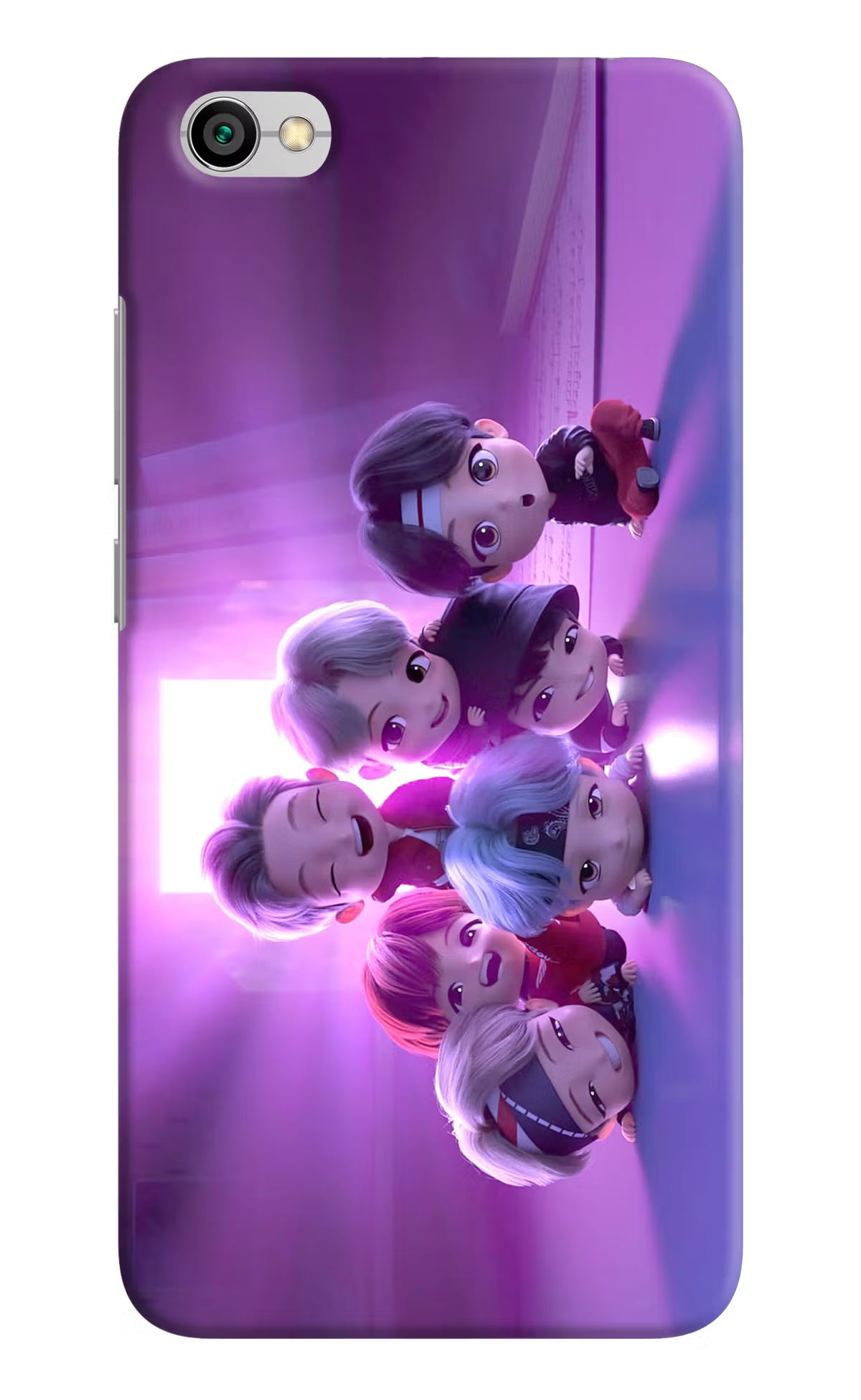 BTS Chibi Redmi Y1 Lite Hard Case Back Cover by Casekaro