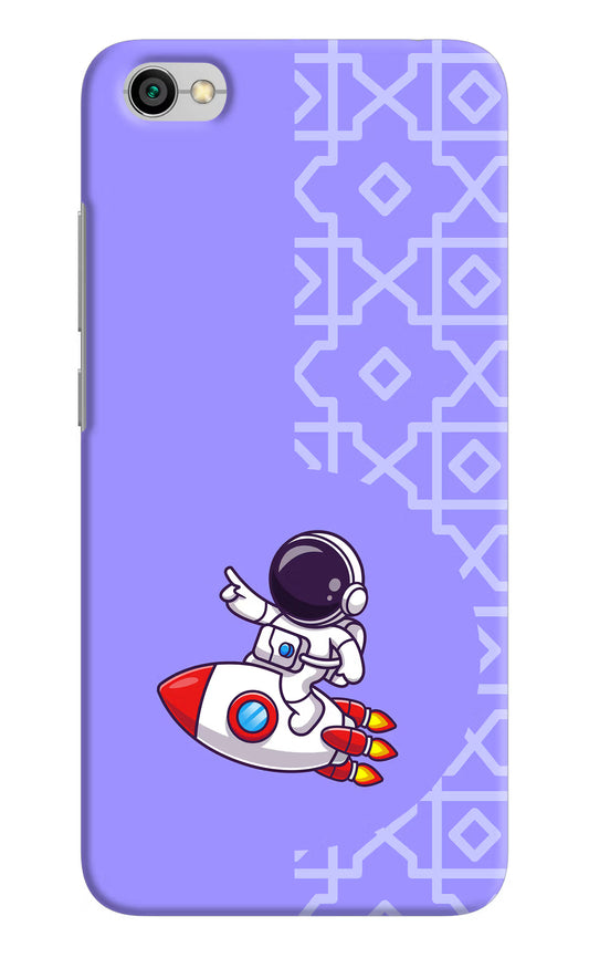 Cute Astronaut Redmi Y1 Lite Hard Case Back Cover by Casekaro