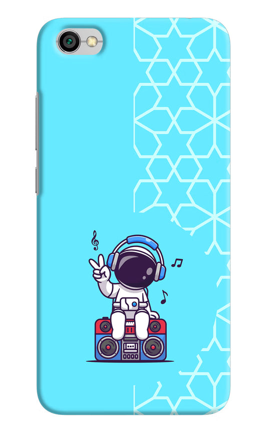 Cute Astronaut Chilling Redmi Y1 Lite Hard Case Back Cover by Casekaro