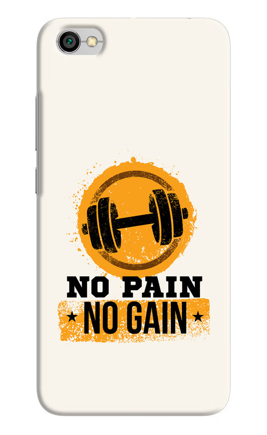 No Pain No Gain Redmi Y1 Lite Hard Case Back Cover by Casekaro