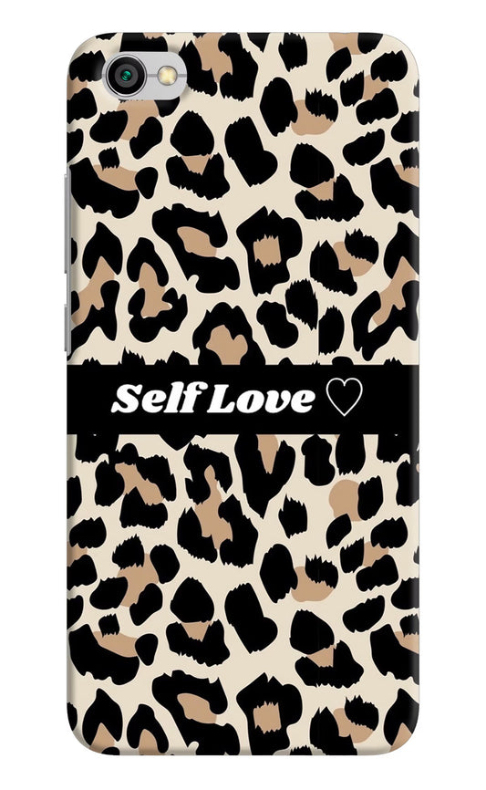 Leopard Print Self Love Redmi Y1 Lite Hard Case Back Cover by Casekaro